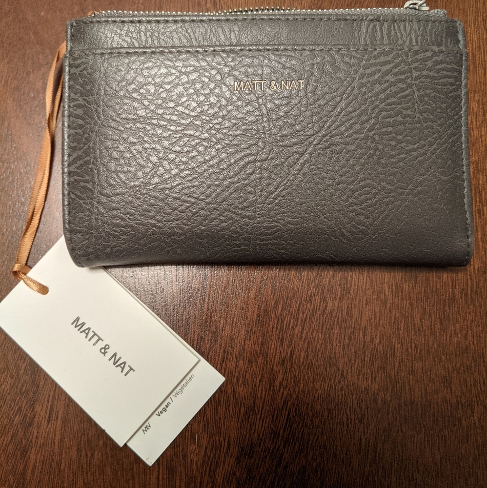 Matt & Nat Vegan Motiv Small Wallet - carbon